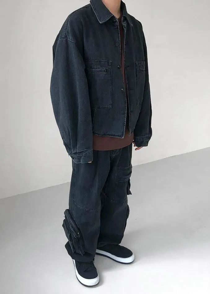 Men Miller Denim Jacket 8211 Black Wash The Frankie Shop Outerwear