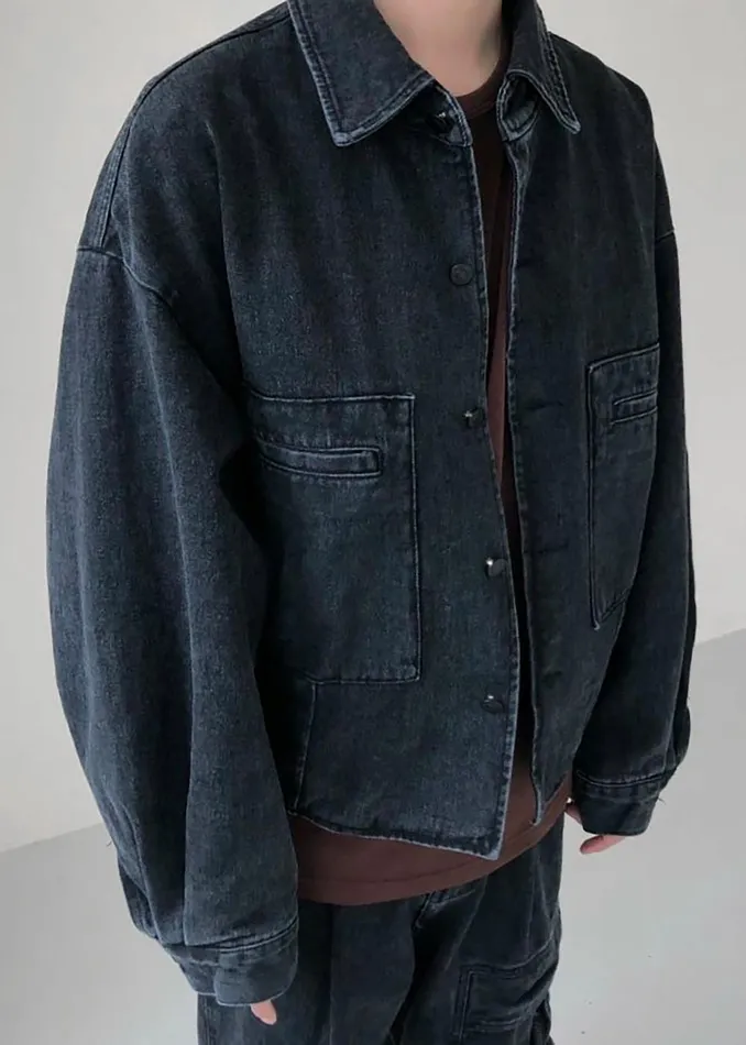 Men Miller Denim Jacket 8211 Black Wash The Frankie Shop Outerwear