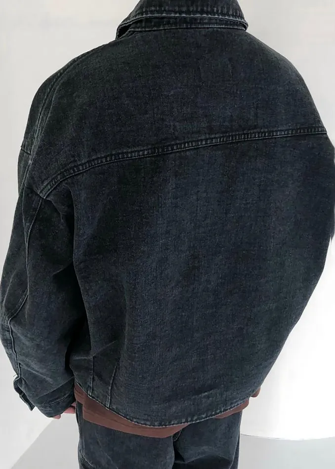 Men Miller Denim Jacket 8211 Black Wash The Frankie Shop Outerwear
