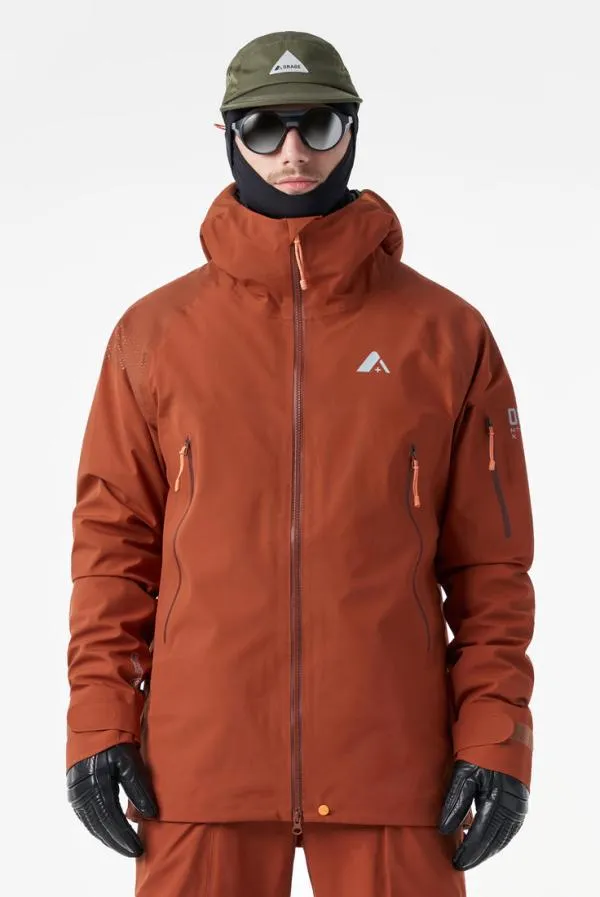 Men MtnX Glacier 3L Light JacketDark Terracotta Orage Jackets