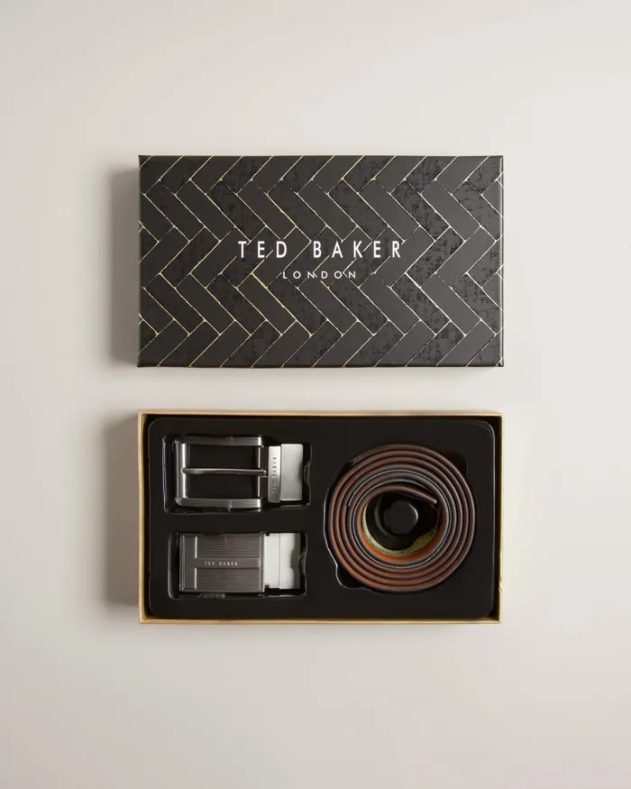 Men NEWBEY 8211 Belt In A Box Brown Ted Baker Belts