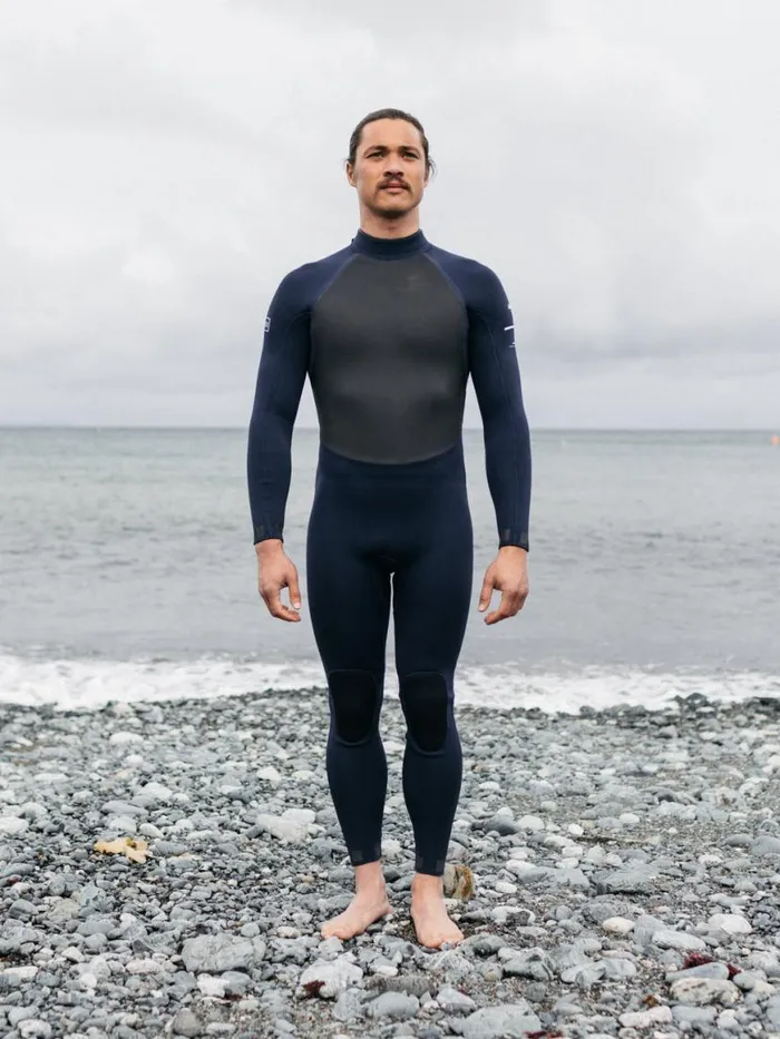 Men Nieuwland 5545mm Yulex Back Zip Wetsuit Ink Finisterre Wetsuits