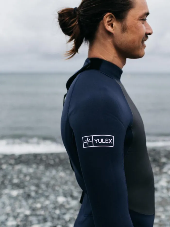 Men Nieuwland 5545mm Yulex Back Zip Wetsuit Ink Finisterre Wetsuits
