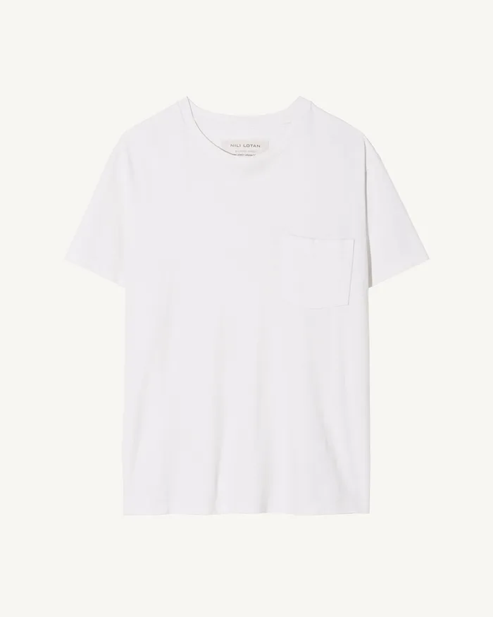 Men Nili Lotan BRANDON TEE Cocoa Tees