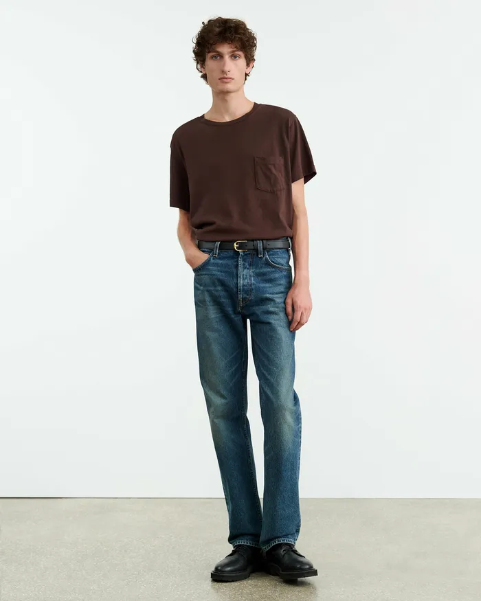 Men Nili Lotan BRANDON TEE Cocoa Tees