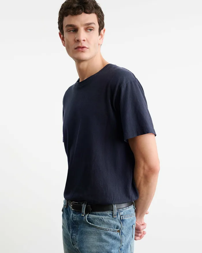 Men Nili Lotan BRANDON TEE Cocoa Tees