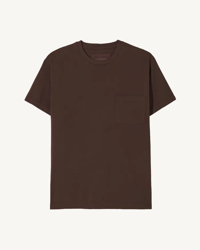 Men Nili Lotan BRANDON TEE Cocoa Tees