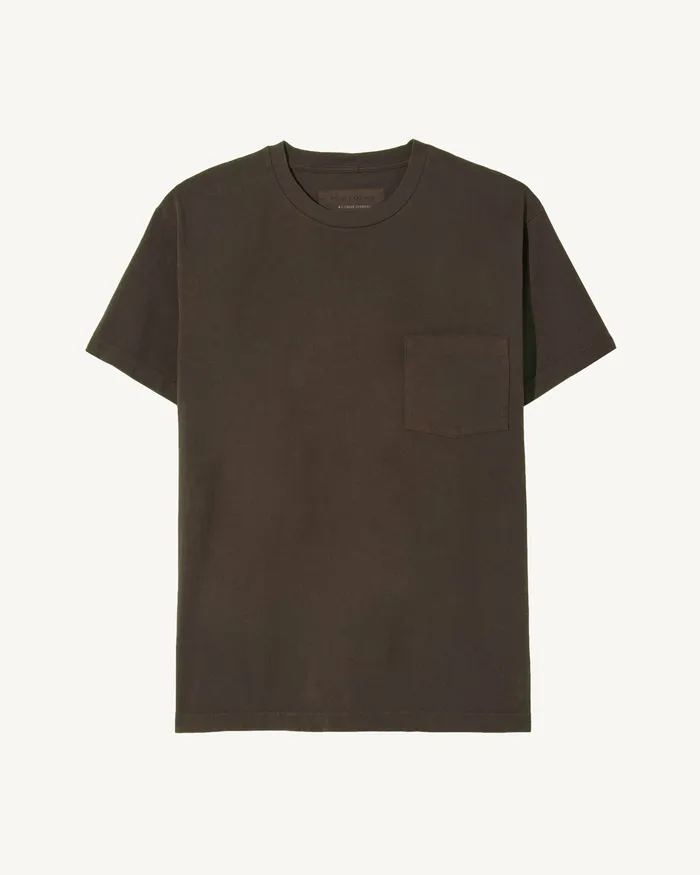 Men Nili Lotan BRANDON TEE Cocoa Tees