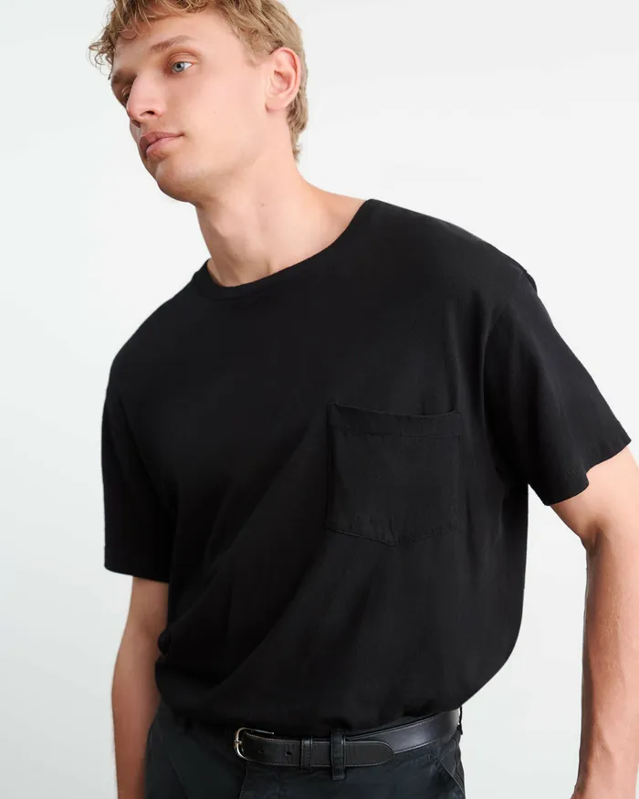 Men Nili Lotan BRANDON TEE Cocoa Tees