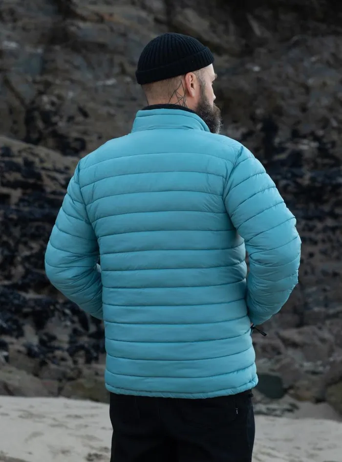 Men Nimbus Insulated Jacket Ocean Storm Finisterre Jackets Coats and Gilets