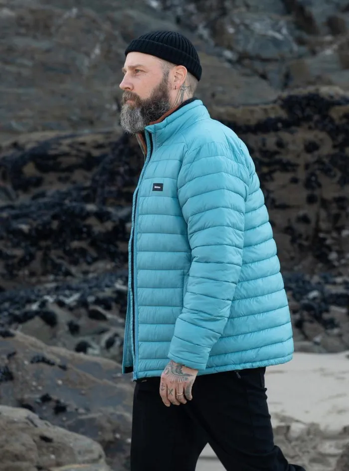 Men Nimbus Insulated Jacket Ocean Storm Finisterre Jackets Coats and Gilets