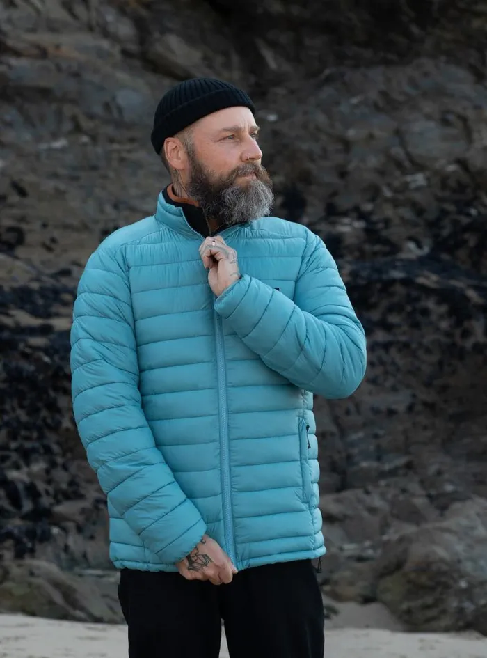 Men Nimbus Insulated Jacket Ocean Storm Finisterre Jackets Coats and Gilets
