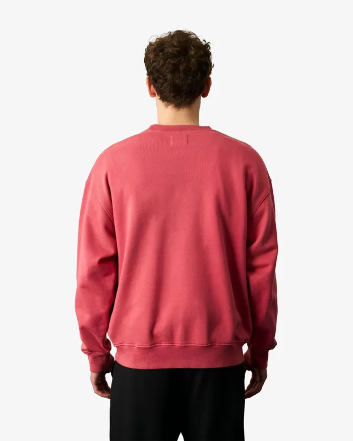 Men Organic Oversized Crew Heather Grey Colorful Standard Crewneck Sweatshirts