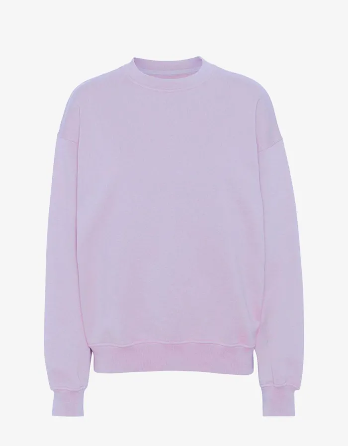 Men Organic Oversized Crew Soft Lavender Colorful Standard Crewneck Sweatshirts