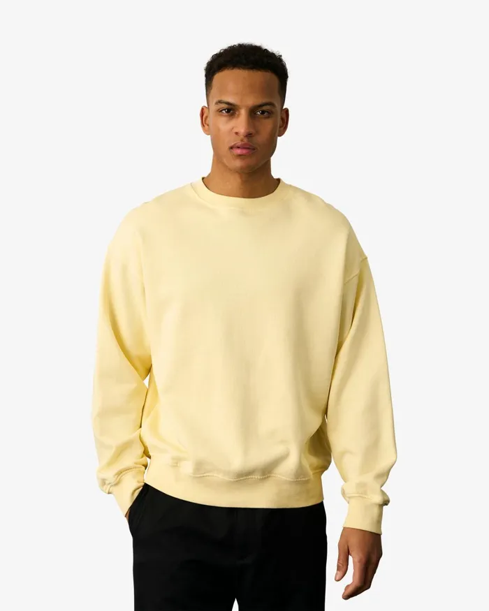Men Organic Oversized Crew Soft Lavender Colorful Standard Crewneck Sweatshirts