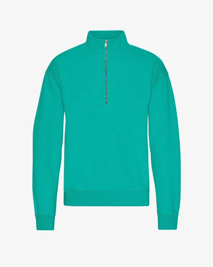 Men Organic Quarter Zip 8211 Tropical Sea Quarter Zips Colorfulstandard