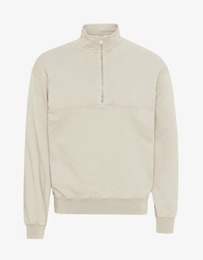 Men Organic Quarter Zip Ivory White Colorful Standard Quarter Zips