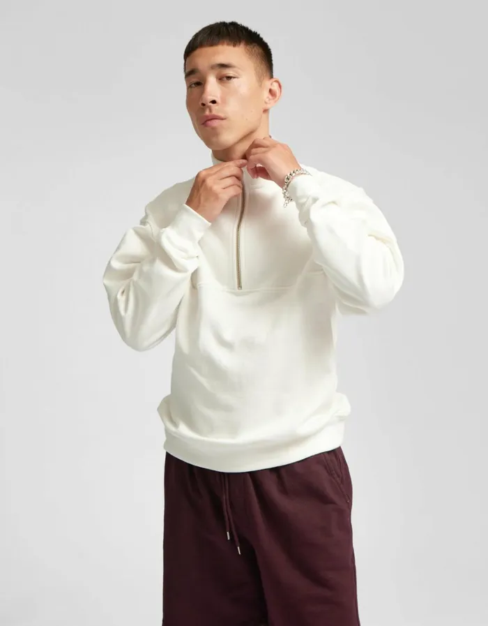 Men Organic Quarter Zip Purple Haze Colorful Standard Quarter Zips
