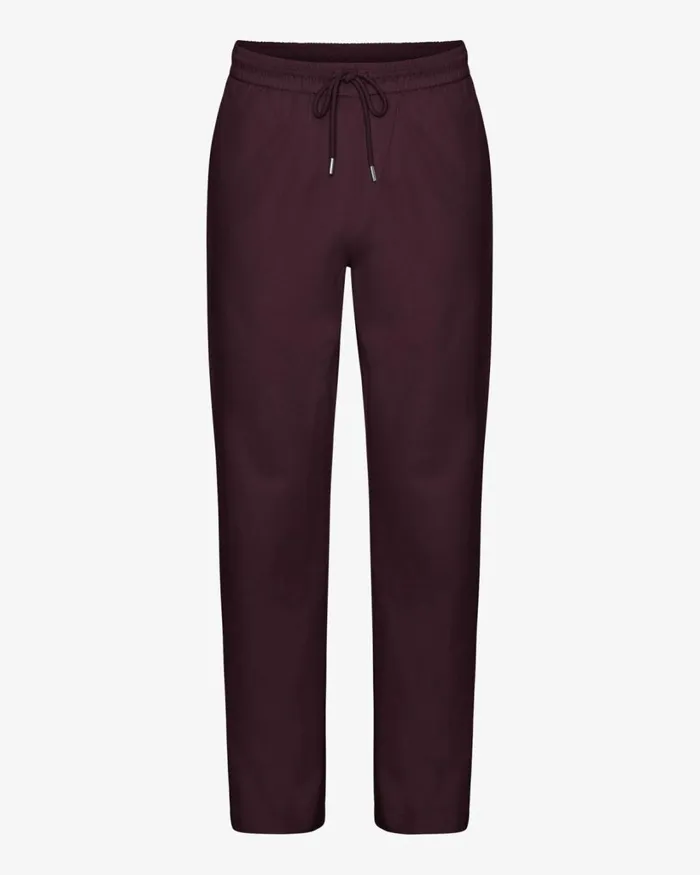Men Organic Twill Pants Oxblood Red Colorful Standard Pants