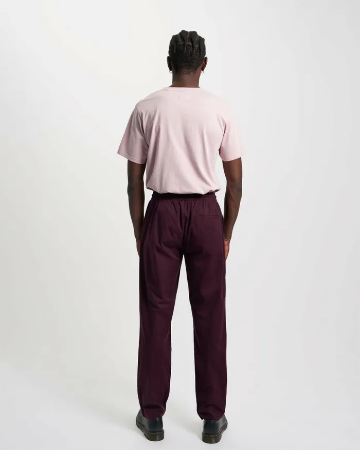 Men Organic Twill Pants Oxblood Red Colorful Standard Pants
