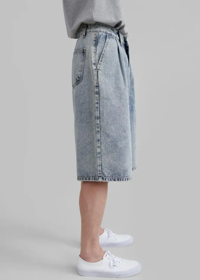 Men Otto Denim Bermuda Shorts 8211 Blue The Frankie Shop Bottoms
