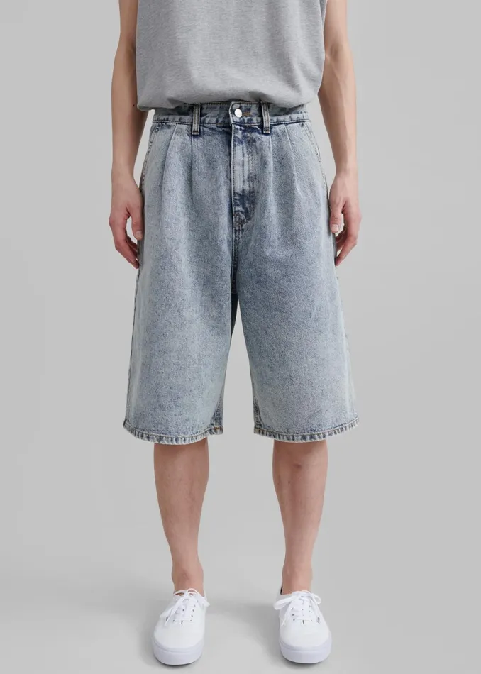 Men Otto Denim Bermuda Shorts 8211 Blue The Frankie Shop Bottoms