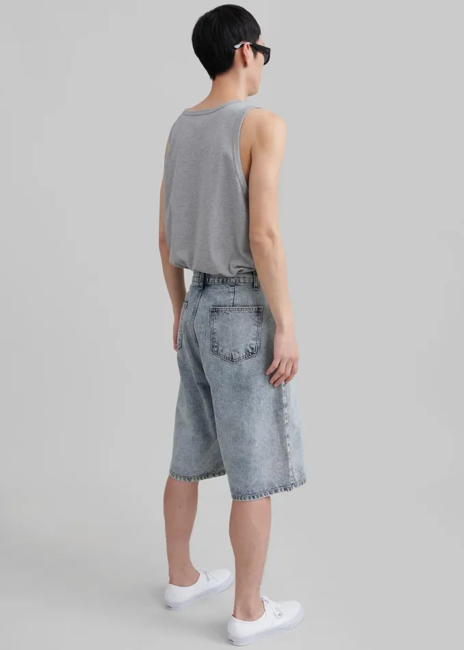Men Otto Denim Bermuda Shorts 8211 Blue The Frankie Shop Bottoms