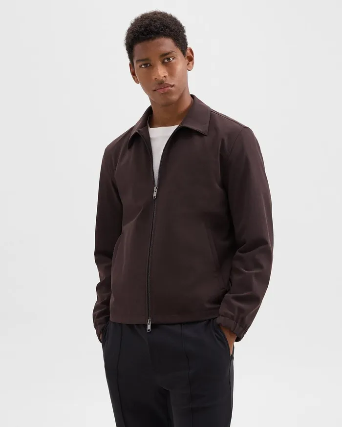 Men Outerwear Theory Brody Jacket In Precision Ponte Hickory