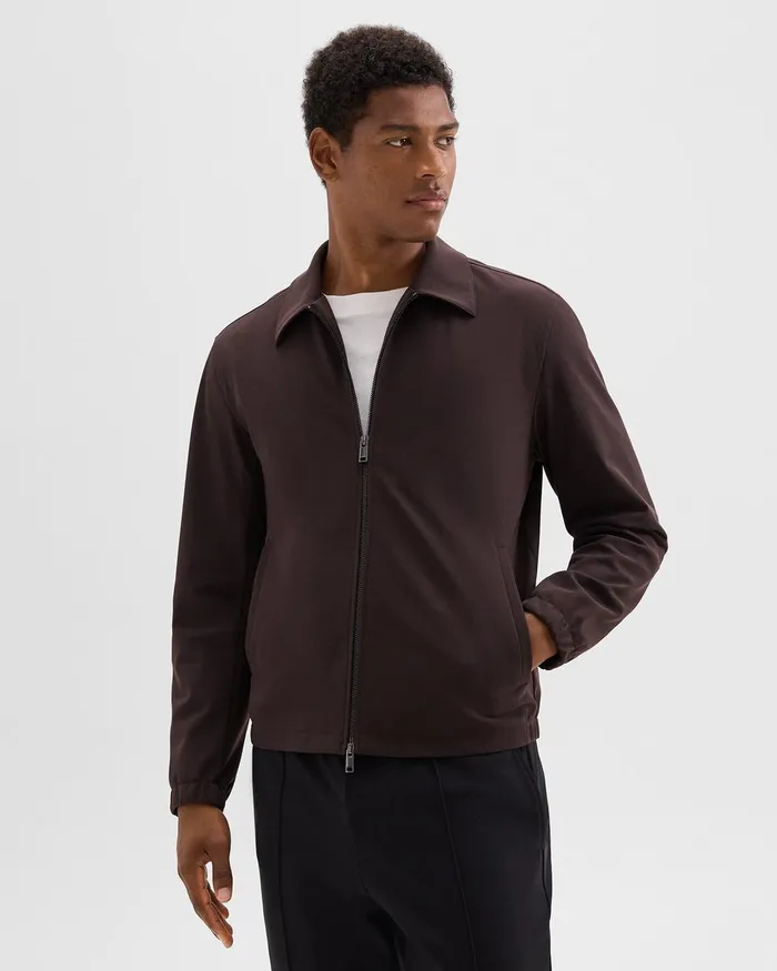 Men Outerwear Theory Brody Jacket In Precision Ponte Hickory