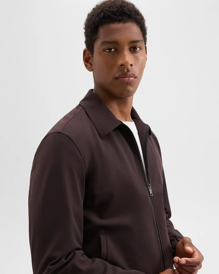 Men Outerwear Theory Brody Jacket In Precision Ponte Hickory