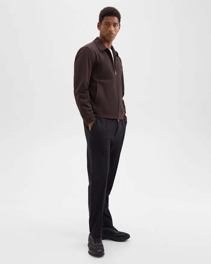 Men Outerwear Theory Brody Jacket In Precision Ponte Hickory