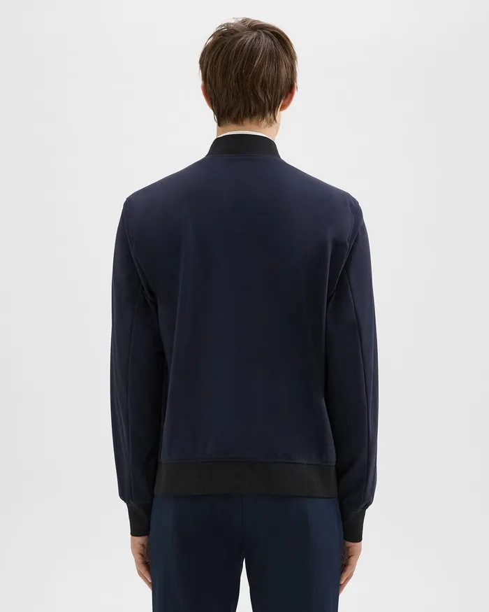 Men Outerwear Theory Murphy Bomber Jacket In Precision Ponte Baltic