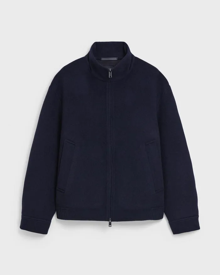 Men Outerwear Theory Straight Jacket In DoubleFace WoolCashmere Baltic