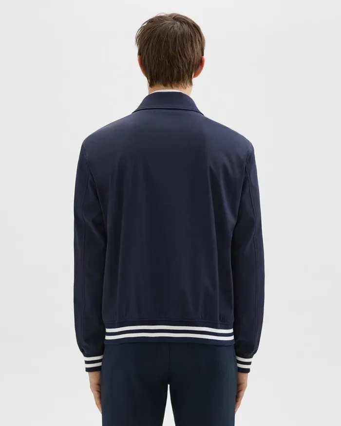 Men Outerwear Theory Varsity Jacket In Neoteric Navy