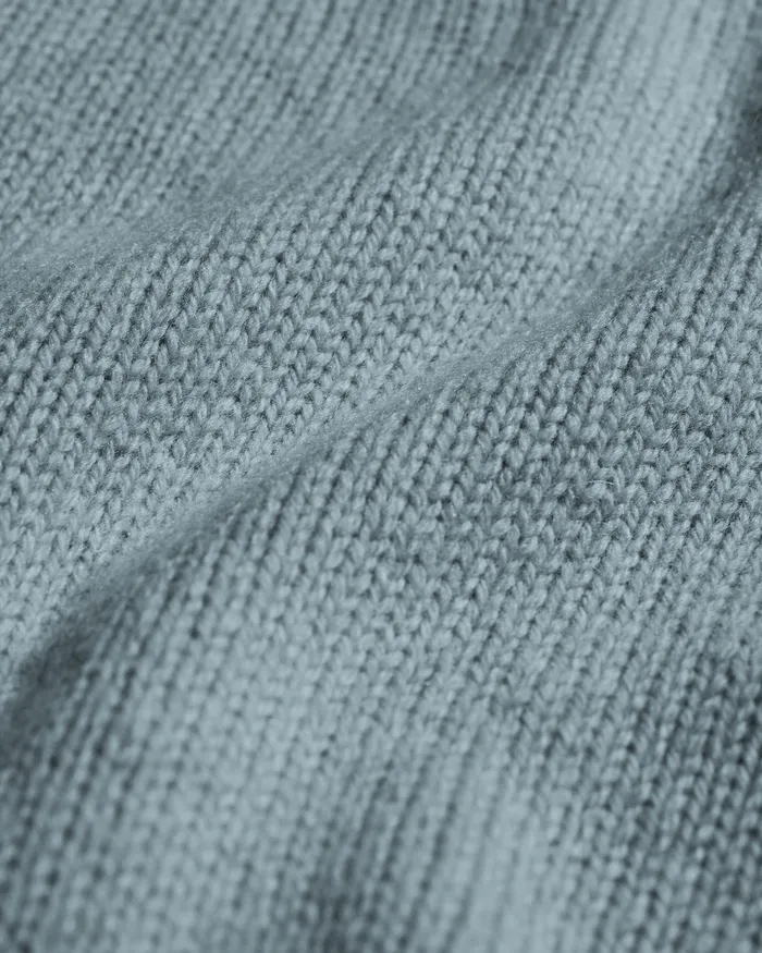 Men Oversized Merino Wool Crew 8211 Stone Blue Knit Sweaters Colorfulstandard