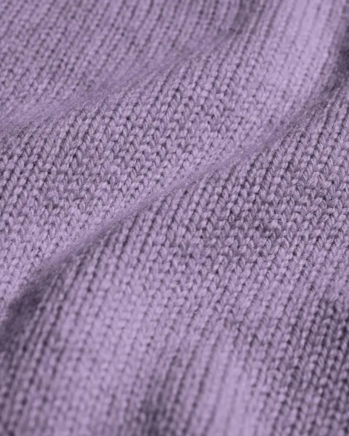 Men Oversized Merino Wool Crew Purple Haze Colorful Standard Knit Sweaters