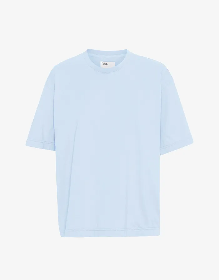 Men Oversized Organic TShirt 8211 Polar Blue TShirts Colorfulstandard