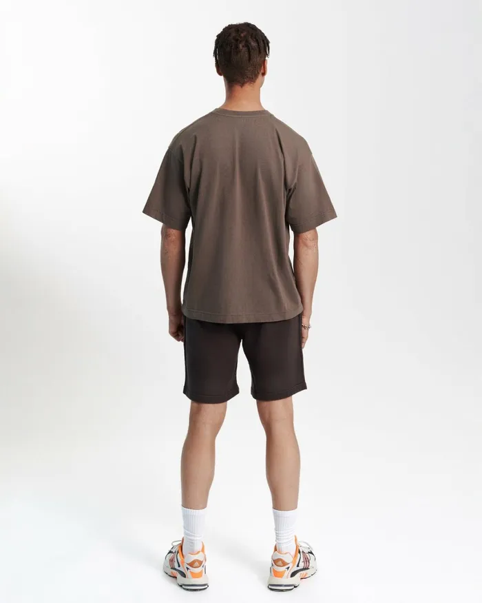 Men Oversized Organic TShirt Burned Yellow Colorful Standard TShirts