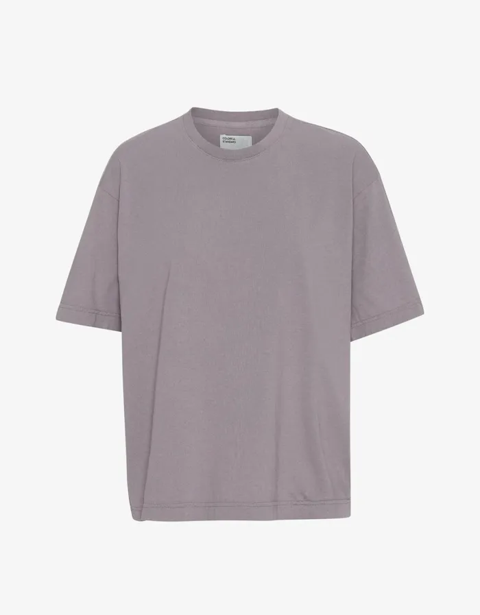 Men Oversized Organic TShirt Purple Haze Colorful Standard TShirts