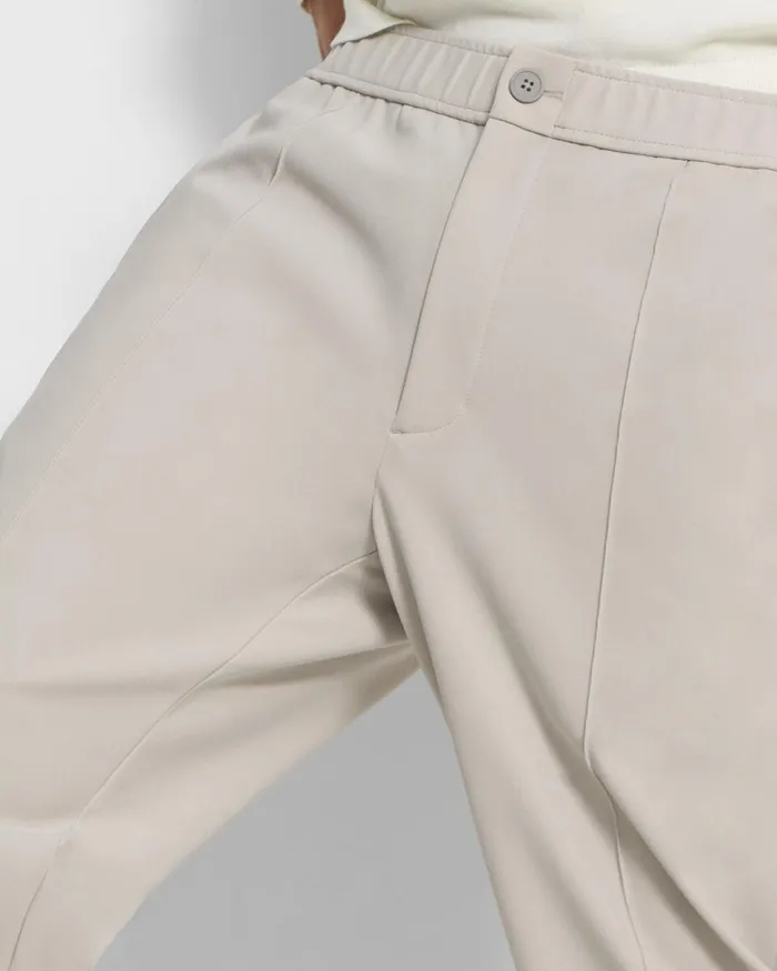 Men Pants Theory Curtis Drawstring Pant In Precision Ponte Putty