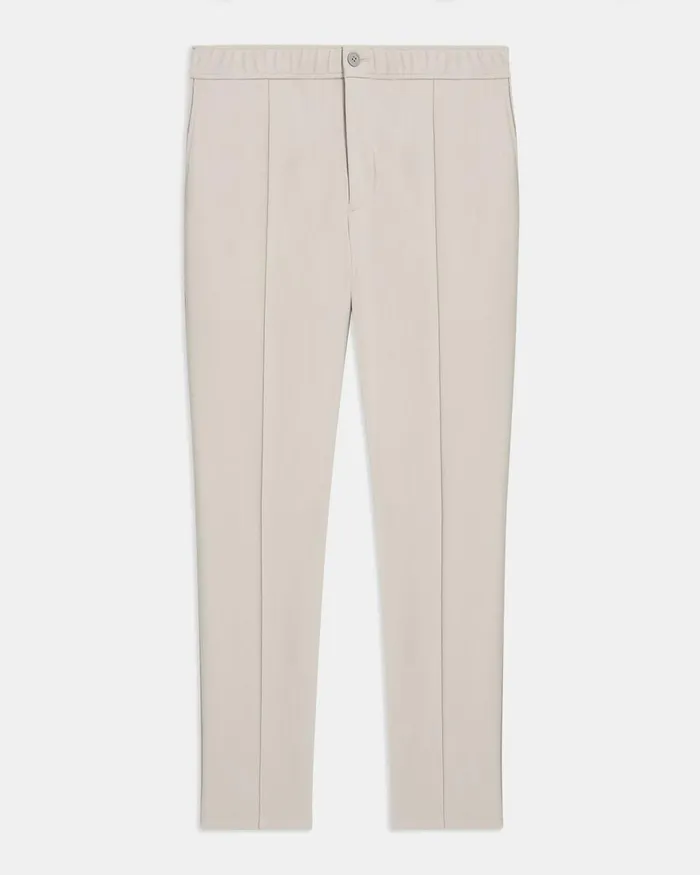 Men Pants Theory Curtis Drawstring Pant In Precision Ponte Putty