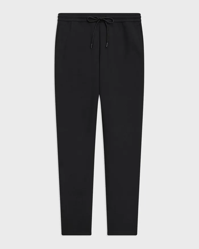 Men Pants Theory Drawstring Pant In Scuba Black