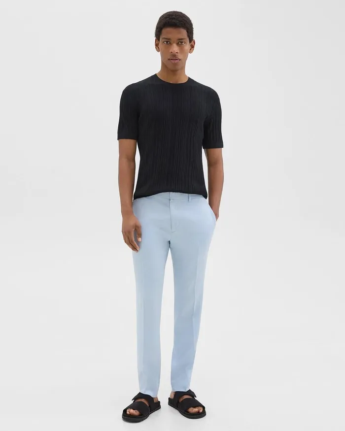 Men Pants Theory Zaine Pant In LinenViscose Skylight