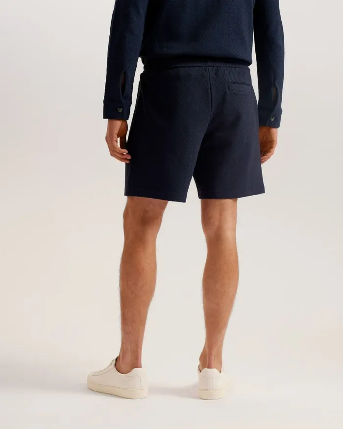 Men PENSHO 8211 Relaxed Textured Jersey Shorts Navy Ted Baker Shorts Men PENSHO 8211 Relaxed Textured Jersey Shorts Navy Ted Baker Shorts