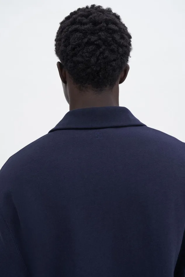 Men Polo Sweatshirt Navy Filippa K TShirts