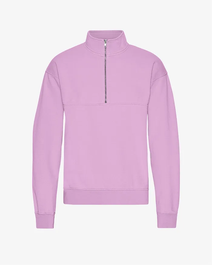Men Quarter Zips Colorfulstandard Organic Quarter Zip 8211 Cherry Blossom