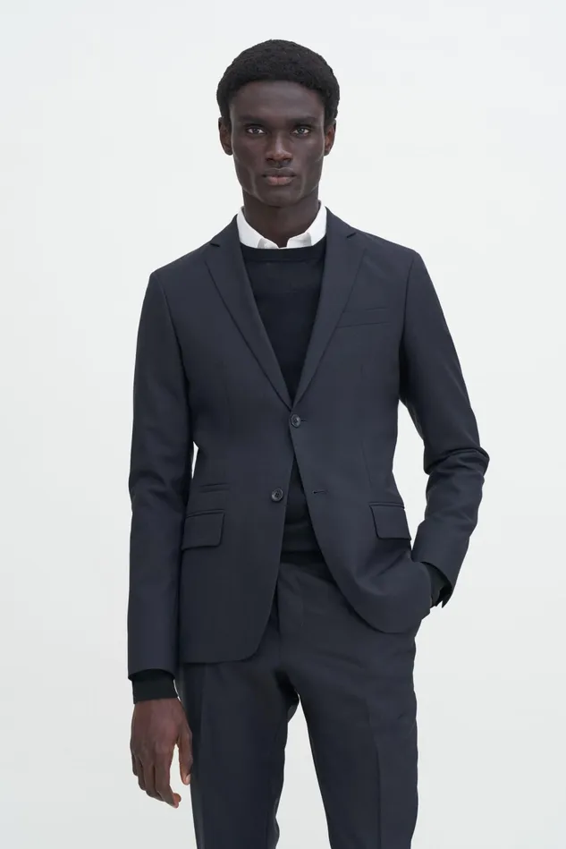 Men Rick Wool Jacket Dark Navy Filippa K Suit Jackets