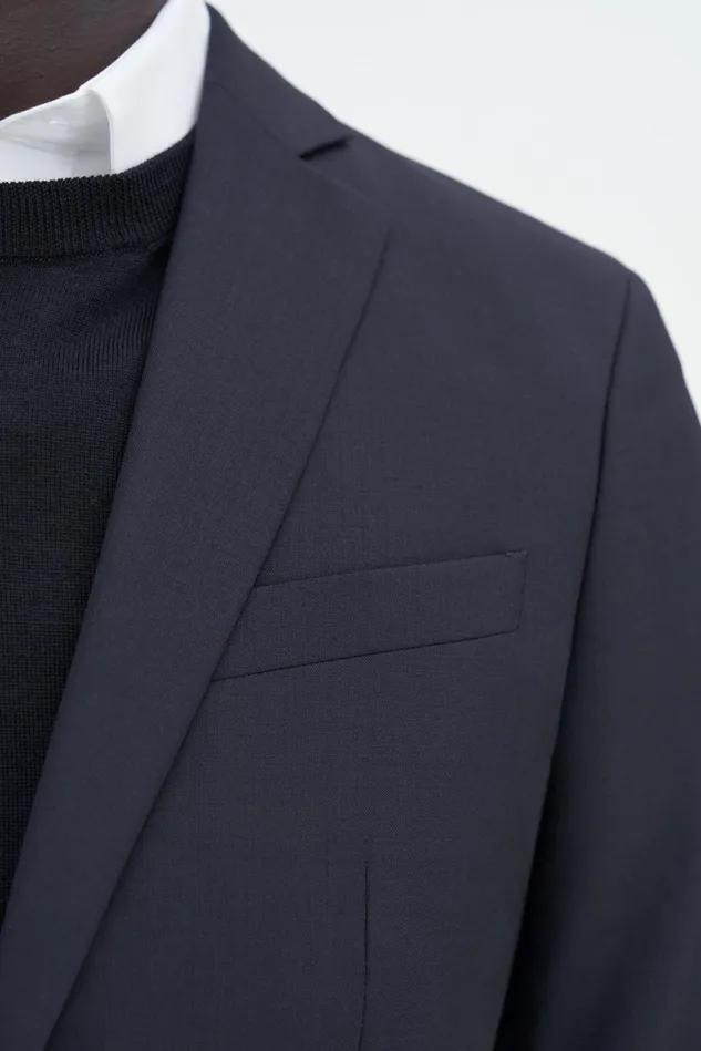 Men Rick Wool Jacket Dark Navy Filippa K Suit Jackets
