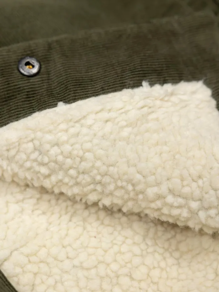 Men Rigger Fleece Lined Jacket Olive Finisterre Jackets Coats and Gilets
