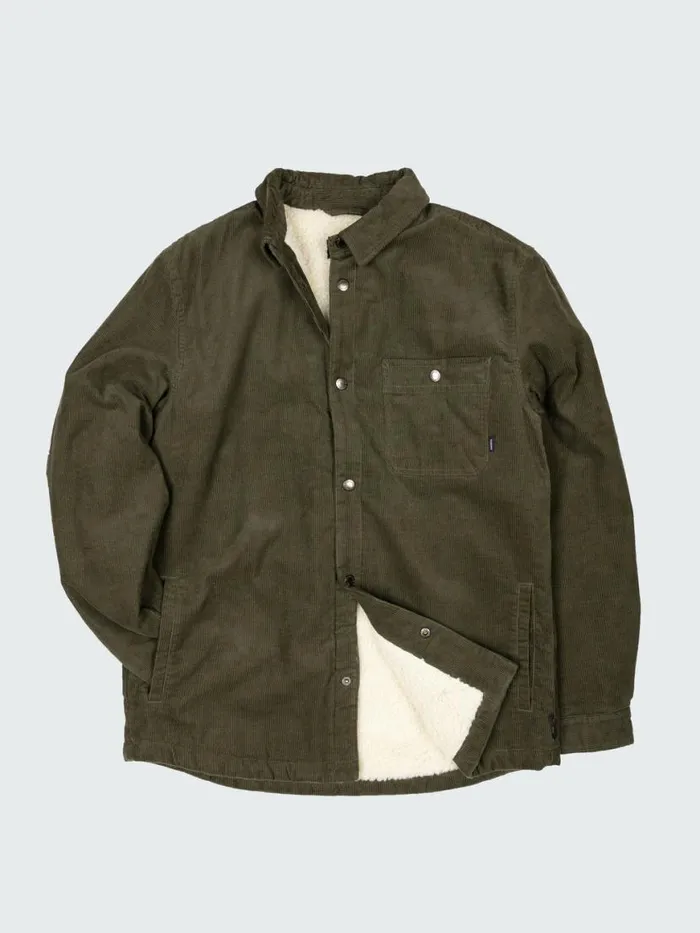 Men Rigger Fleece Lined Jacket Olive Finisterre Jackets Coats and Gilets